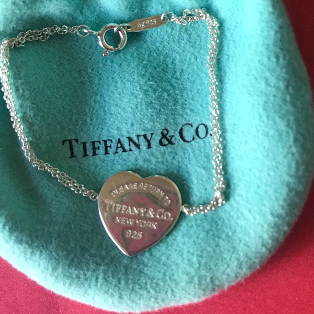 Tiffany & Co double heart bracelet